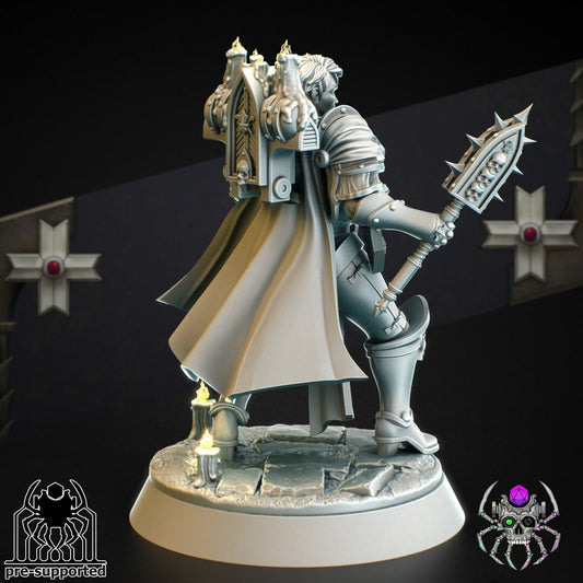 Chaplain Widow Resin Miniature Figure alternate view 2