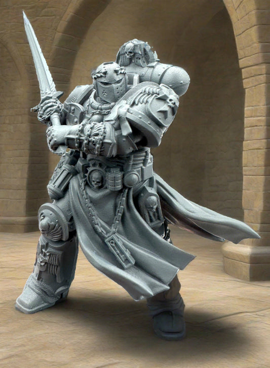 Knight Crusader Marine Miniature Resin Miniature Figure product image