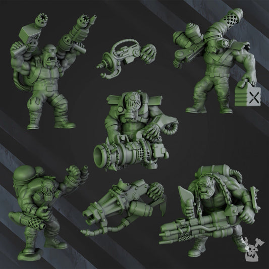 Ork Burnerz Resin Miniature Figure product image