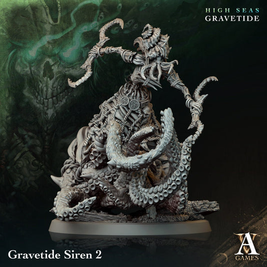 Gravetide Siren Resin Miniature Figure alternate view 2