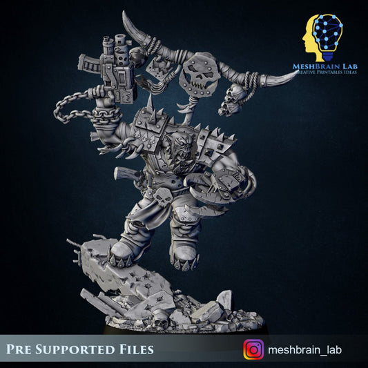 Ork Boss Big Klaw Resin Boss Miniature alternate view 2