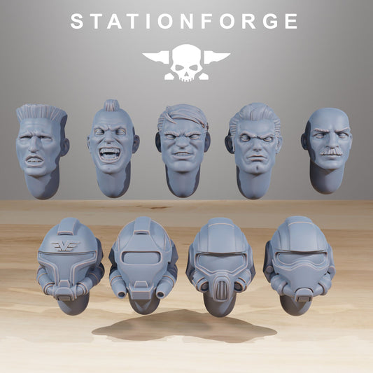 Vaskar Freedom Fighters x10 Resin Miniatures Set alternate view 2