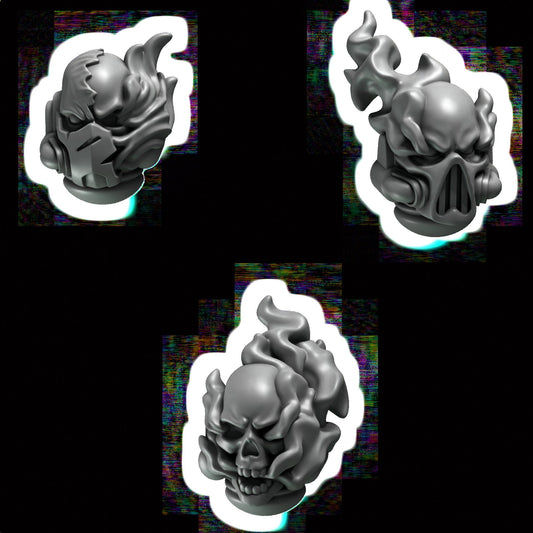 Cursed Company Helmets x12 Resin Upgrade Parts product image