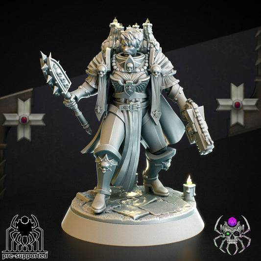 Chaplain Widow Resin Miniature Figure product image