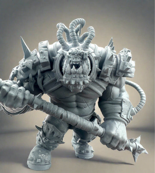 Ork Brute Warboss Resin Boss Miniature - Meshbrain Labs Miniatures product image