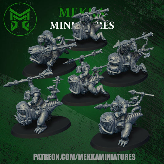 Orc Chompa Riders Resin Miniature Figure alternate view 2