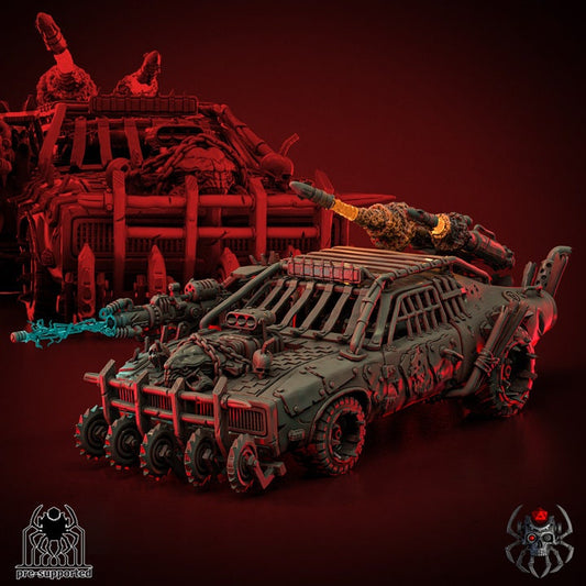 Ork Muscle Car Resin Miniature Figure product image