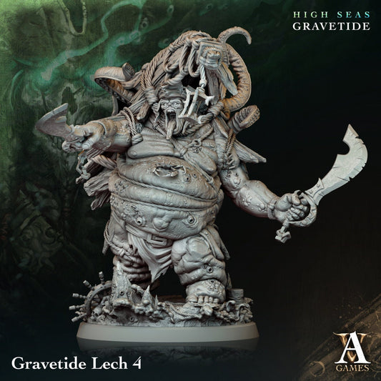 Gravetide Lech Resin Miniature Figure alternate view 2