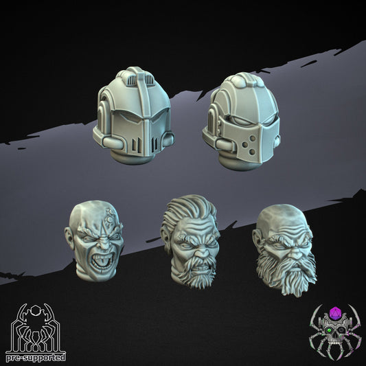 Demon Hunters Battle Helmets x10 Resin Upgrade Parts product image