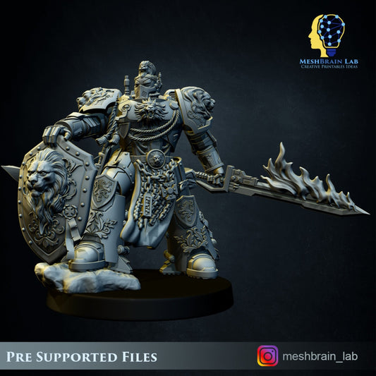 Imperial Marine Master of the Order of the Lion Resin Miniature Figure alternate view 2