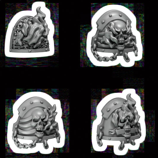 Cursed Legion Shoulderpads x16 Resin Upgrade Parts product image