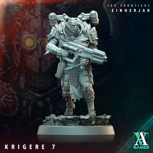 Krigere Resin Miniature Figure product image