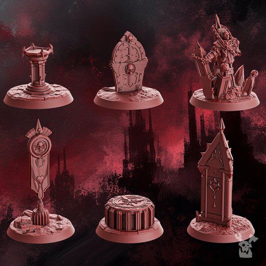 Crimson Wing Objective Markers Resin Terrain Set product image