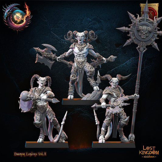 Fiendish Command Group Resin Boss Miniature product image