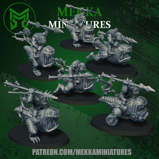 Orc Chompa Riders Resin Miniature Figure product image