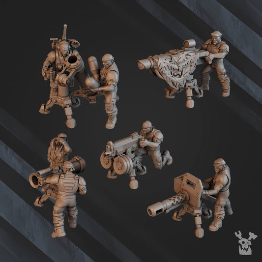 Green Hell Heavy Fire Support Resin Miniature Figure alternate view 2