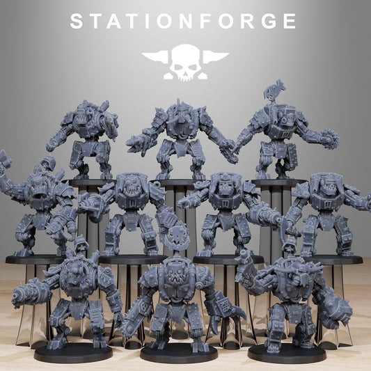 Orkaz Bots Infantry Resin Miniature Figure product image