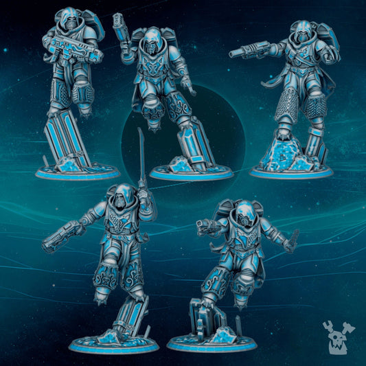 Scylla Legion Assault Squad x5 Resin Upgrade Parts product image