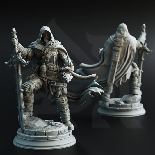 Human Revenant Ranger Resin Miniature Figure alternate view 2