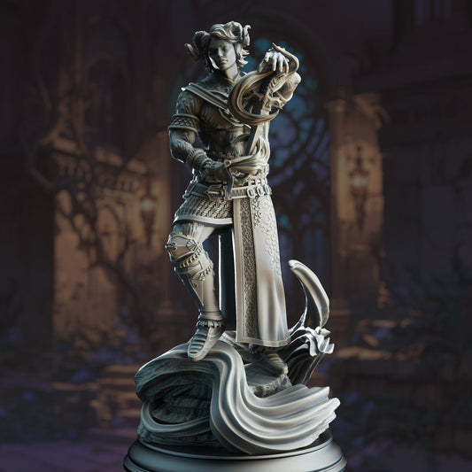 Tiefling Infernal Warlock Resin Miniature Figure product image