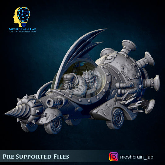 Evil Machine Race Ork Car Resin Miniature Figure product image