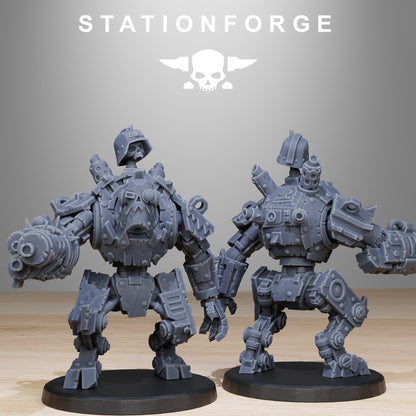 3D Printed Orkaz Bots Infantry by StationForge Miniatures