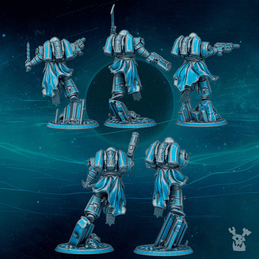 Scylla Legion Assault Squad x5 Resin Upgrade Parts alternate view 2
