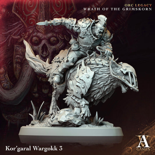 Kor'Garal Wargokk Resin Miniature Figure alternate view 2