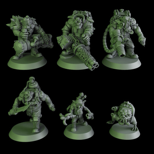 Black Orks Mob #2 Resin Miniature Figure product image