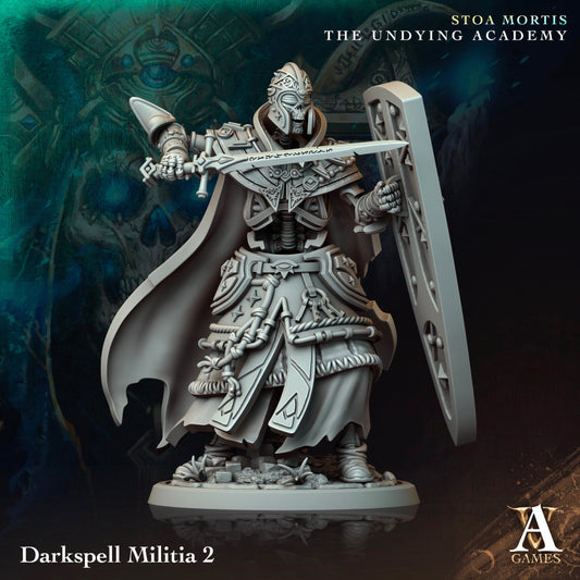 Darkspell Militia Resin Miniature Figure alternate view 2
