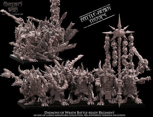 Daemons of Wrath Regiment Resin Miniatures Regiment product image