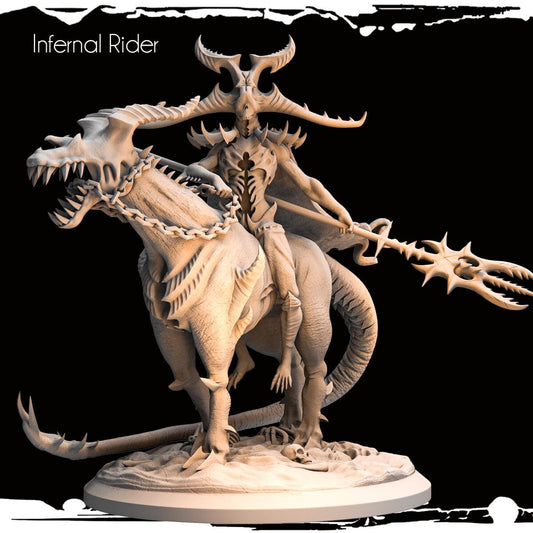 Infernal Rider Resin Miniature Figure product image