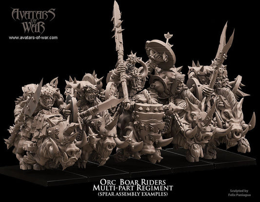 Orc Boar Rider Regiment Resin Miniatures Regiment product image