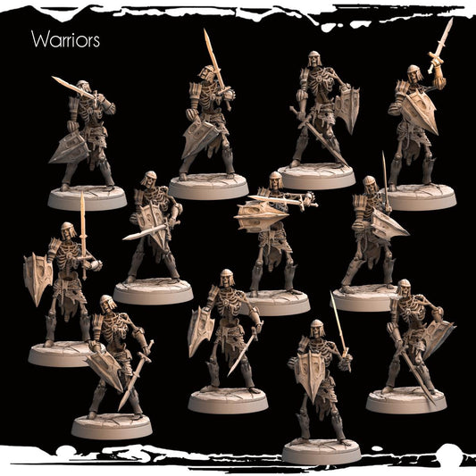 Skeletal Warriors Resin Miniature Figure product image