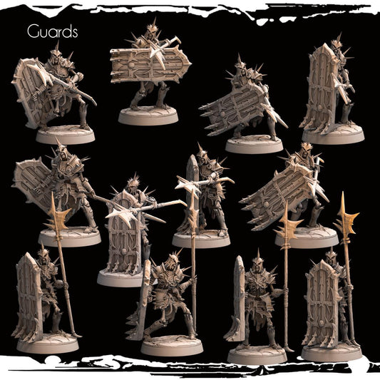 Skeletal Guards Resin Miniature Figure product image
