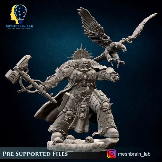 Imperial Marine Inquisitor Lord Resin Boss Miniature alternate view 2