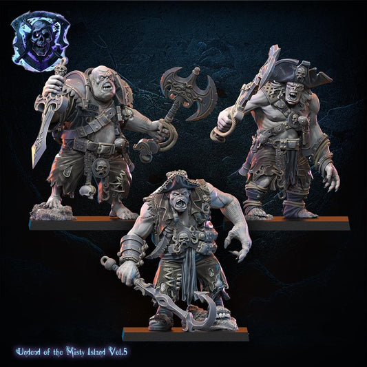 Undead Pirate Ogre Regiment Resin Miniatures Regiment product image