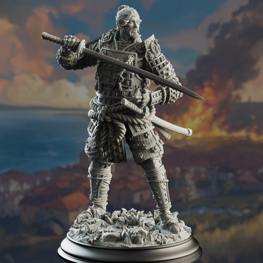 Wandering Samurai Resin Miniature Figure product image