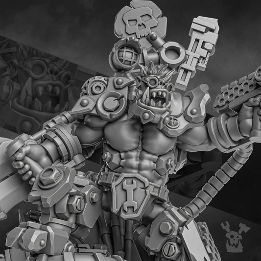Da Ork Tech Resin Miniature Figure product image