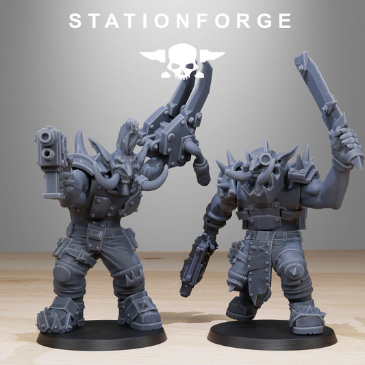 Orkaz Troll Infantry x10 Resin Miniatures Set alternate view 2