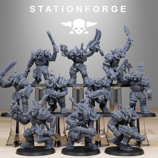 Orkaz Troll Infantry x10 Resin Miniatures Set product image