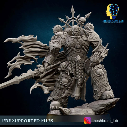 Doom Marine Dark Knight Lord Resin Boss Miniature product image