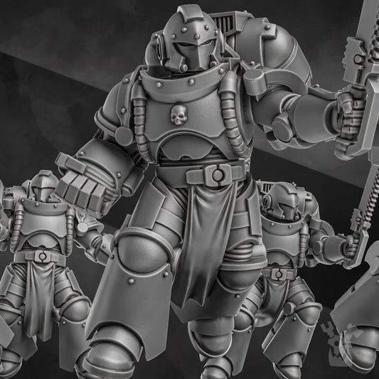 Space Knight Storm Squad with Jetpacks Resin Upgrade Parts alternate view 2