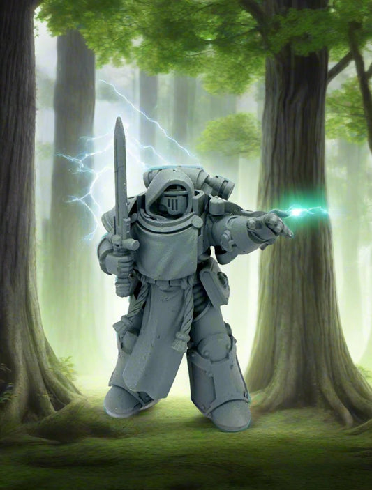Black Lions Mage Resin Miniature Figure product image