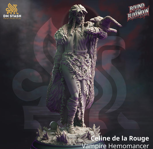 Celine De La Rouge - Vampire Hemomancer Resin Miniature Figure product image