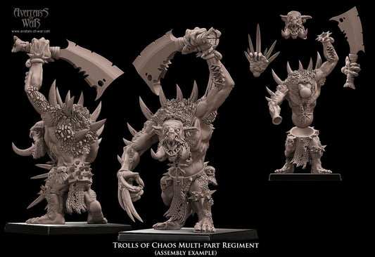 Trolls of Chaos x5 Resin Miniatures Set alternate view 2