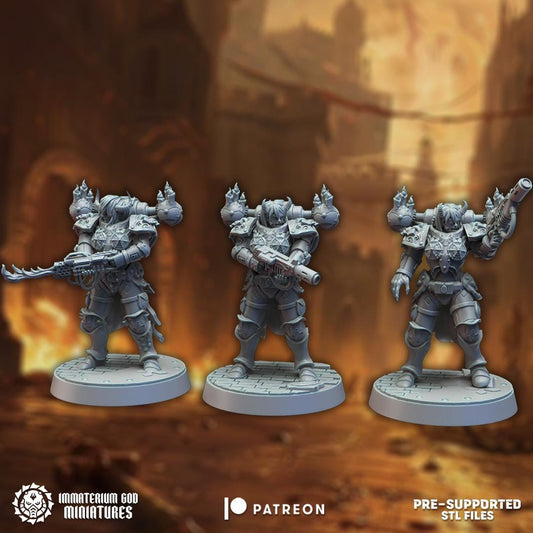 Doom Sisters x6 Resin Miniatures Set alternate view 2