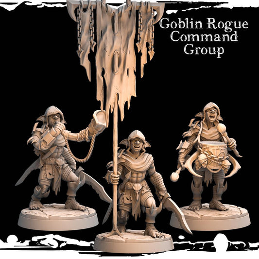 Goblin Rogue Command Group Resin Miniature Figure product image