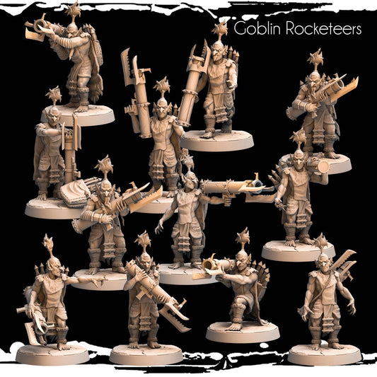 Goblin Rocketeers Resin Miniature Figure product image