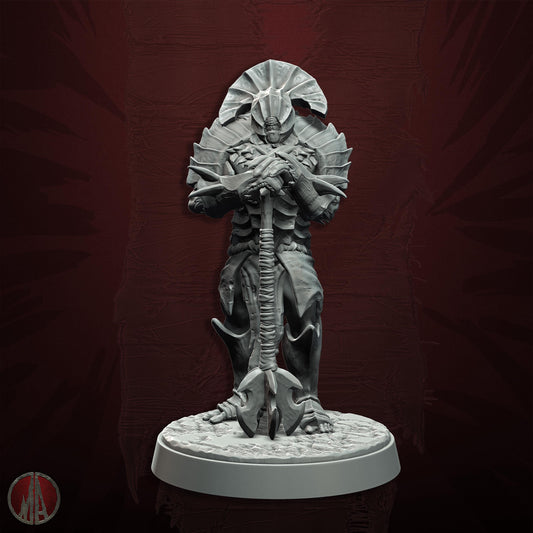 Orc Hornblowers Resin Miniature Figure alternate view 2
